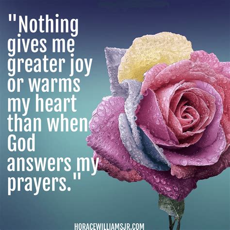 Answered Prayer A Beautiful Assurance Of Gods Love Horace Williams Jr Author