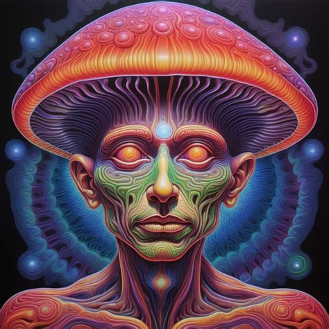 Painted In Neon Colors Alex Grey Interpretation Pychedelic Style Lsd