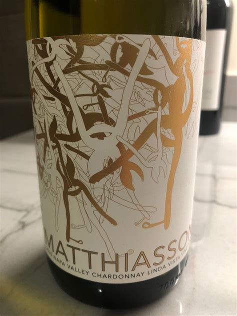 2020 Matthiasson Chardonnay Linda Vista Vineyard Usa California Napa