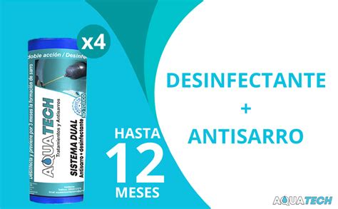 Sistema Dual Antisarro Y Desinfectante Para Tinaco Meses Filtros