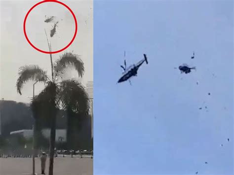 Choque de dos helicópteros militares deja 10 muertos VIDEO