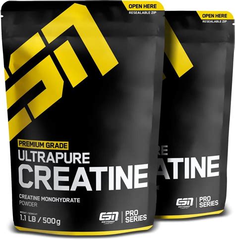 ESN Ultrapure Creatine Monohydrate 2 X 500 G Kreatin Monohydrat Pulver