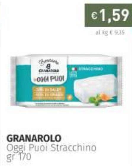 Granarolo Oggi Puoi Stracchino 170gr Offerta Di Prezzemolo E Vitale