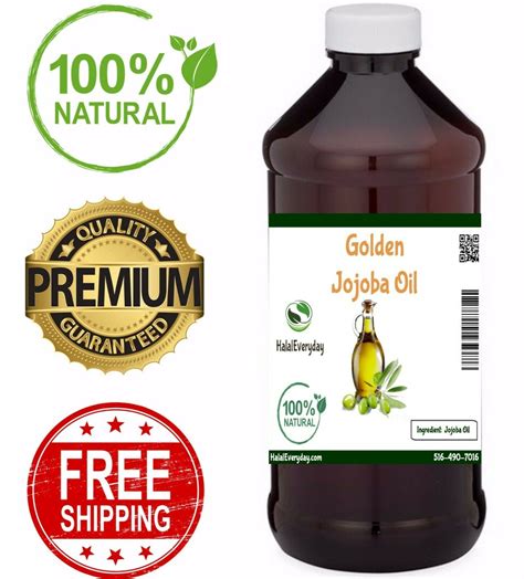 Golden Jojoba Oil 4 Oz 100 Pure Cold Pressed Organic Face Hair Skin