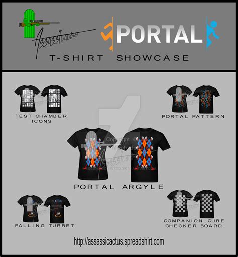 Portal T-Shirts Showcase by RussianGentleman on DeviantArt