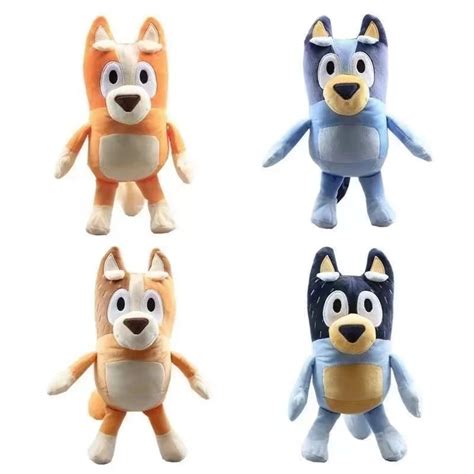 Bluey Cartoon Plush Toys Bingo Chilli Plushie Mother Kids Doll Bandit