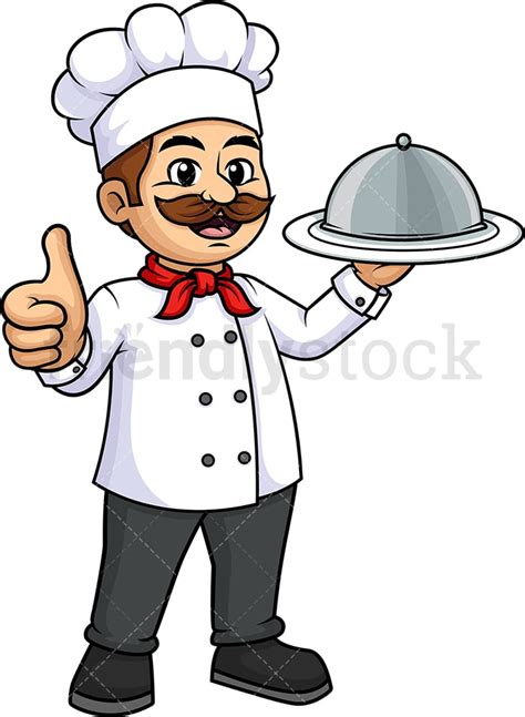 Male Chef Thumbs Up Cartoon Clipart Vector Friendlystock The Best