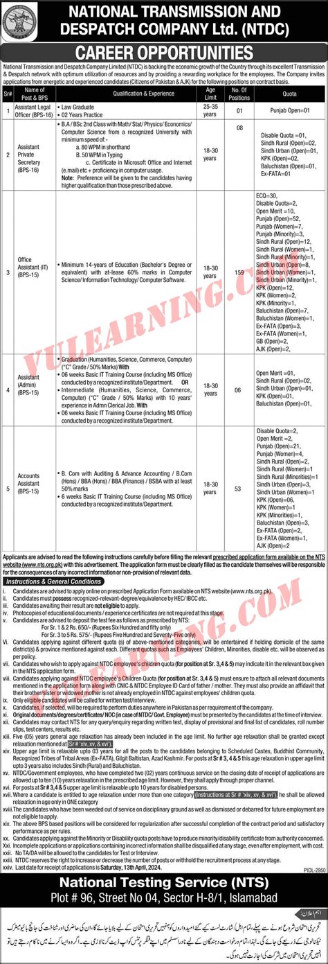 Ntdc Jobs 2024 Nts Apply Online For 227 Assistants Secretaries And Others