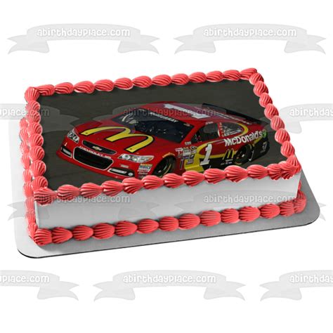 Jamie Mcmurray Nascar Car Daytona 2015 Edible Cake Topper Image Abpid0