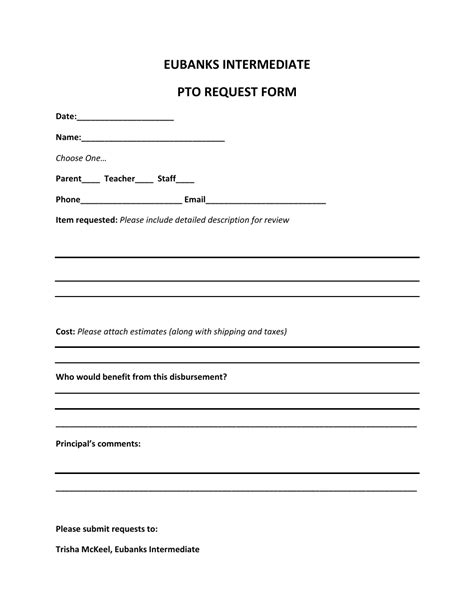 Pto Email Template