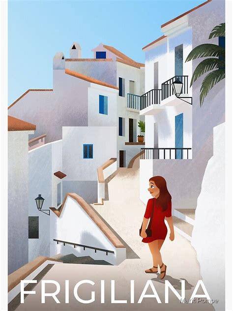 Impression Artistique Frigiliana Espagne Par Marit Pompe Espagne