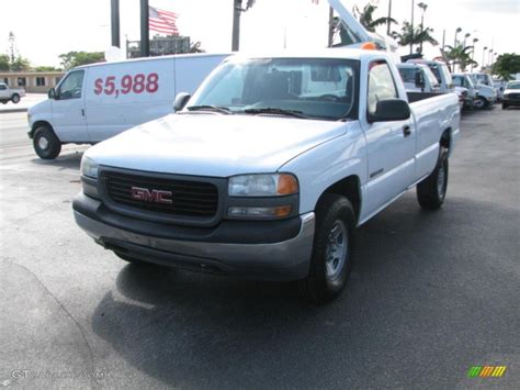 2000 Summit White Gmc Sierra 2500 Sl Regular Cab 39740286 Photo 4