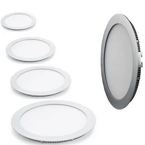 Ceramic Cool White LED Round Slim Panel Light 3 To 18 W At Rs 300