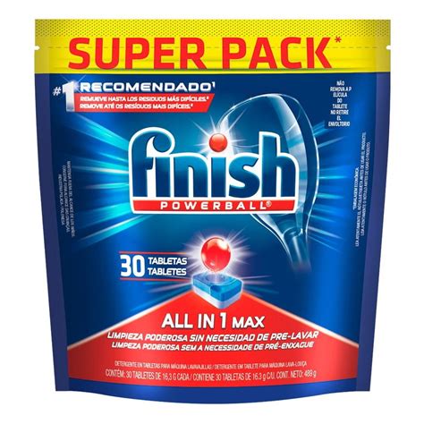 Detergente Finish Powerball All In One Max Para Lavavajillas