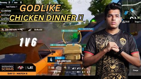 GODLIKE 18 KILL CHICKEN DINNER JONATHAN ON FIRE Bgmi Jonathan