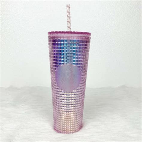 Starbucks Dining New Starbucks Pink Disco Grid Venti Cold Tumbler