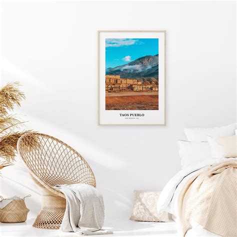 Taos Pueblo Print Taos Pueblo Photo Poster Taos Pueblo Etsy