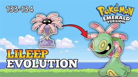 How To Evolve Lileep Into Cradily In Pokemon Emerald Hoenn Pokedex