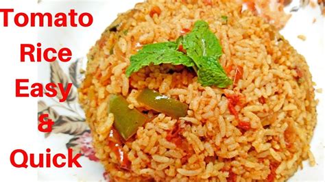 Tomato Rice In Tamil Thakkali Satham Tamil Tomato Rice Recipe Tomato Rice Thakkali Sadam Youtube