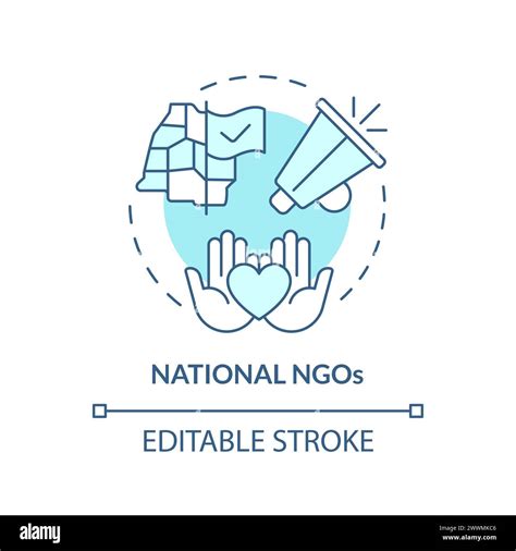 National Ngos Soft Blue Concept Icon Stock Vector Image And Art Alamy