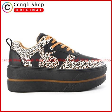 Jual Sepatu Sneaker Playboy Wanita Original Casual Kets Asli Hitam