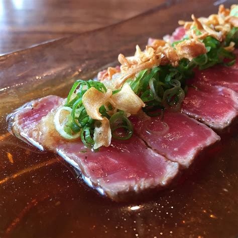 Steak Dressed In One If Its Glorious Suits The Wagyu Beef Tataki