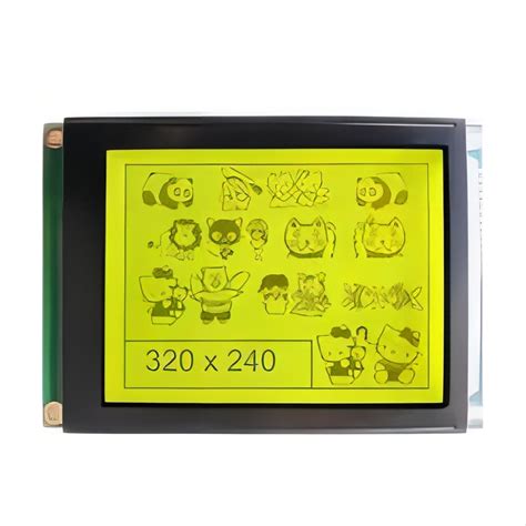 320 240 LCD Display Yellow Green COB Graphic Dots Matrix LCD Module