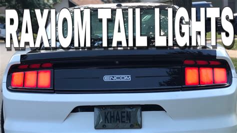 Raxiom Profile Tail Lights Youtube