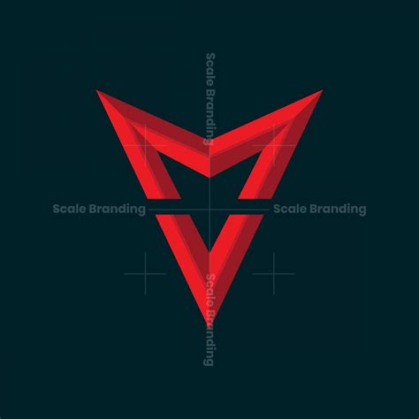 monogram mv logo logo design typography  image monogram logo