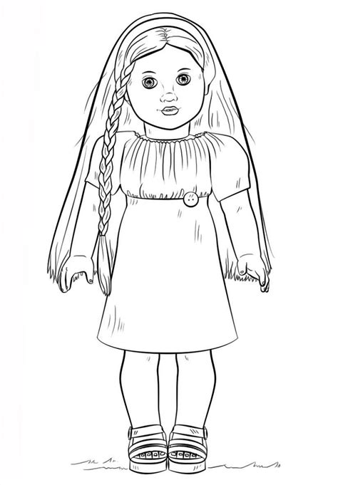 American Girl Doll Coloring Pages Printable Activity Shelter