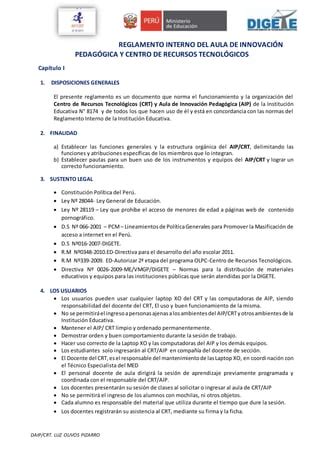 Reglamento Interno AIP CRT 2015 PDF