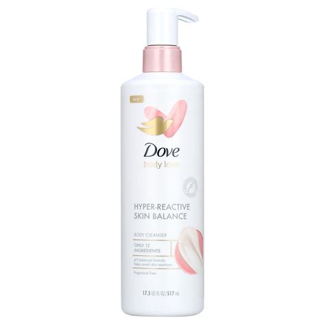 Dove Body Love Hyper Reactive Skin Balance Daily Use Women S Body Wash Sensitive Gel Liquid