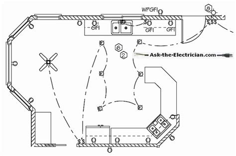 Kitchen Wiring Plan Electrical Wiring Work