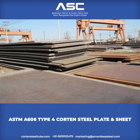 ASTM A606 Type 4 Corten Steel Plate Sheet Supplier