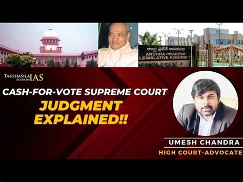 No More Shield For Corrupt Mp S MLA S Supreme Court Advocate Umesh