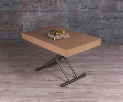 Table Basse Avec Plateau En Bois R Glable Et Extensible Idfdesign