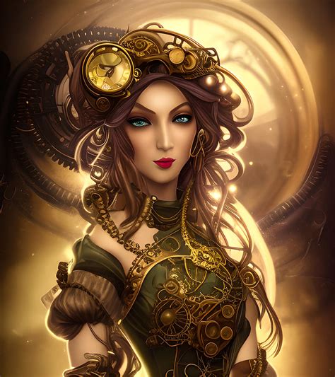 Steampunk Beauty Digital Art By Gloria Salazar Morris Fine Art America