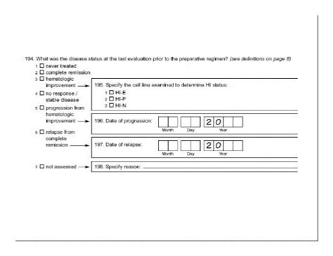 Overview Of Myelodysplasia And New Harmonized Cibmtr Forms