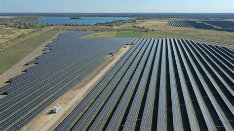 Riesiger Solarpark Auf Dem Gel Nde Eines Ehemaligen Braunkohletagebaus