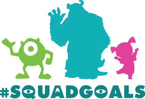 Monsters Inc Squadgoals Svg Disney Svg Disney Castle Svg Inspire