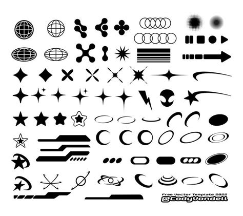 I Created This Free Vector Template With A Ton Of Y K Icons You Can Use