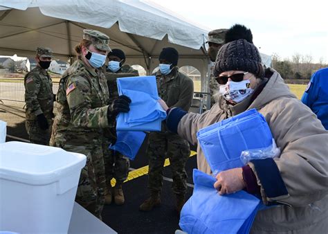 Maryland Guard Administers COVID-19 Vaccine in Charles County