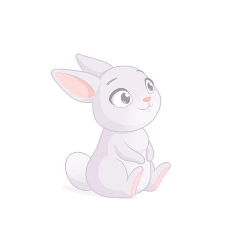 Cute Sitting Bunny Cartoon Vector Character 2397378 Vector Art At Vecteezy