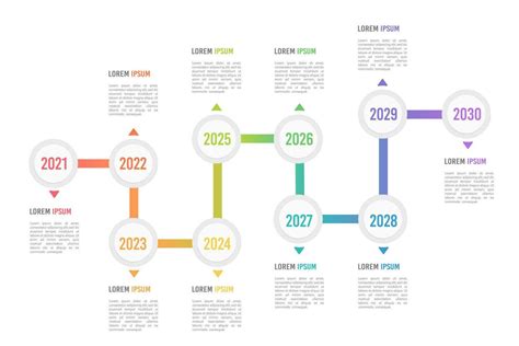 Business timeline 10th anniversary. Infographic timeline, milestone ...