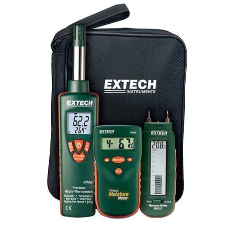 Extech MO280 KW Kit With Pin And Pinless Moisture Meters And