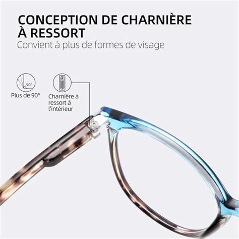 Lunettes De Vue Rondes Avec Protection Contre La Lumière Bleue Lunettes