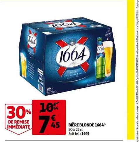 Offre Bière Blonde chez Auchan