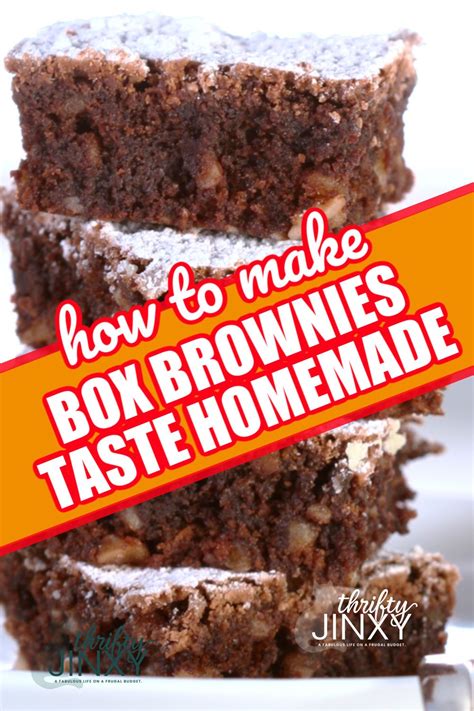 Make Box Brownies Taste Homemade With Easy Tips Boxed Brownies Taste