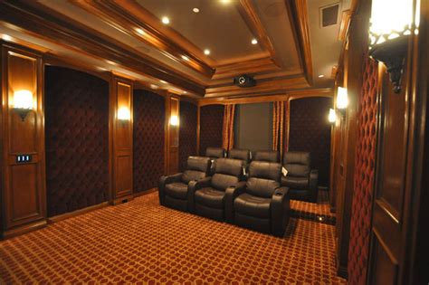 Home Theatre Home Theatre Los Angeles By Nicole Michael Designs Houzz Au