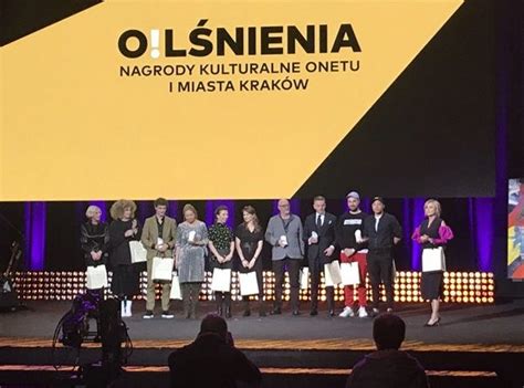 O Lśnienia Nagrody Kulturalne Onetu i Miasta Krakowa przyznane